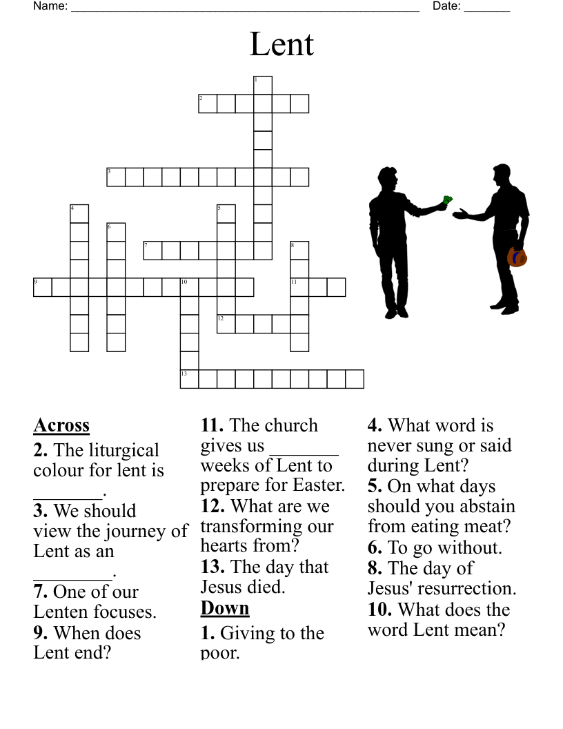 Easter Crossword Puzzles Printable