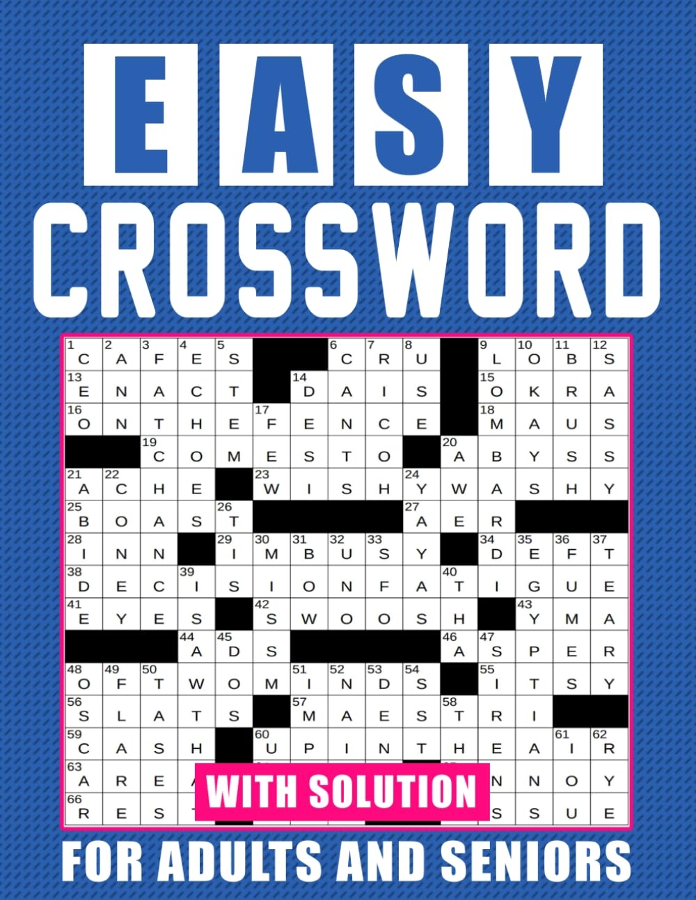 Easy Crossword For Adults And Seniors Easy Level Puzzles With Solution Beautiful Crossword Puzzles Book For Puzzle Lovers Publisher Barbara 9798884928206 Amazon Books