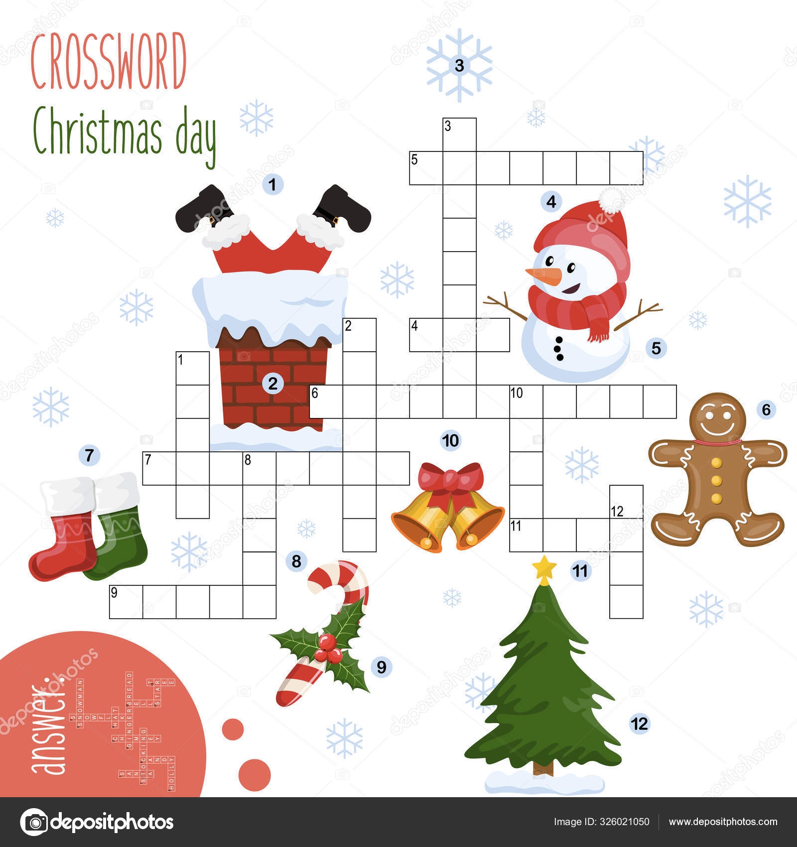 Crossword Puzzles For Christmas