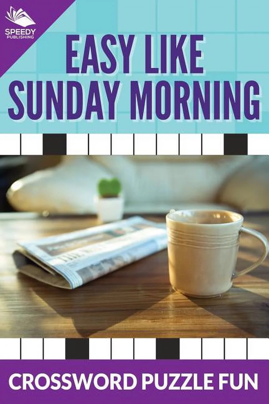 Easy Like Sunday Morning Crossword Puzzle Fun Paperback Walmart Business Supplies