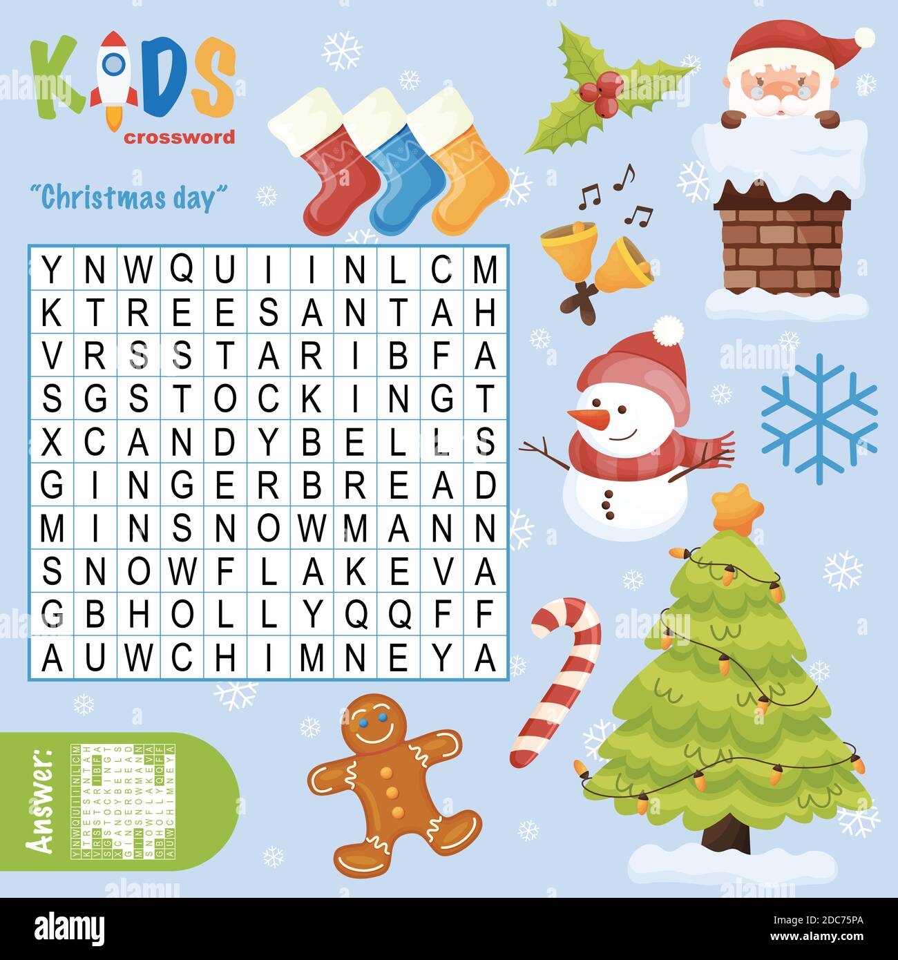 Easy Word Search Crossword Puzzle 