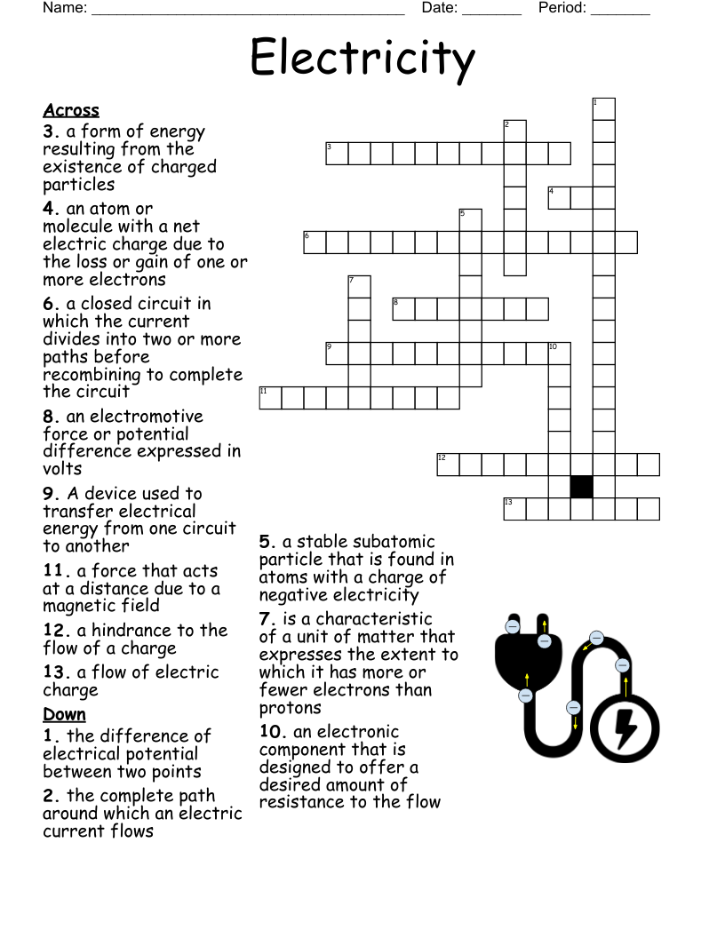 Electronics Crossword WordMint
