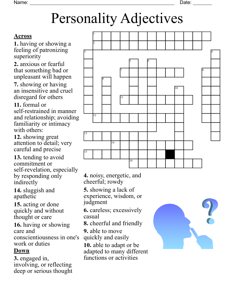 Casual In Crossword Puzzles Antonym