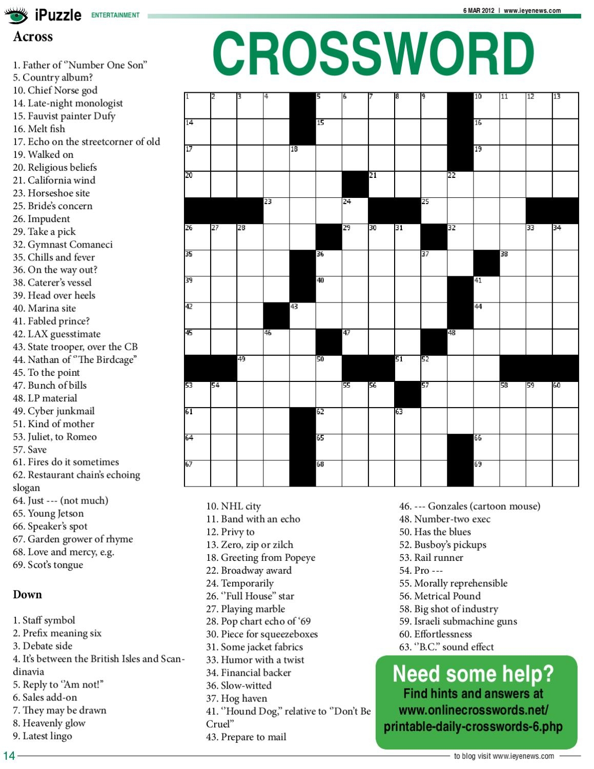 Enjoying A Quick Brain Boost Playing A Crossword Puzzle Online