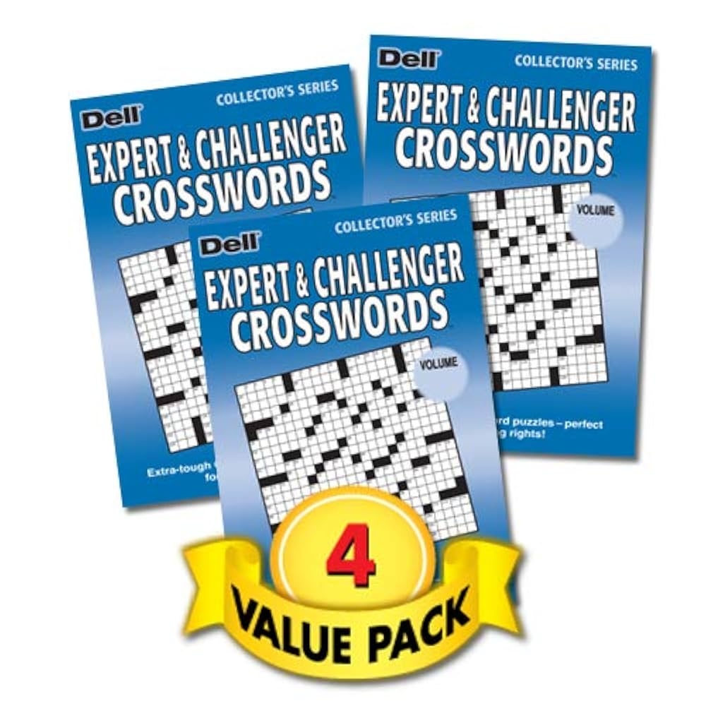 Expert Challenger Crosswords Puzzles For Teens Adults Seniors 4 Pack Paperback Penny Press Dell Magazines Penny Press Dell Magazines Amazon Books
