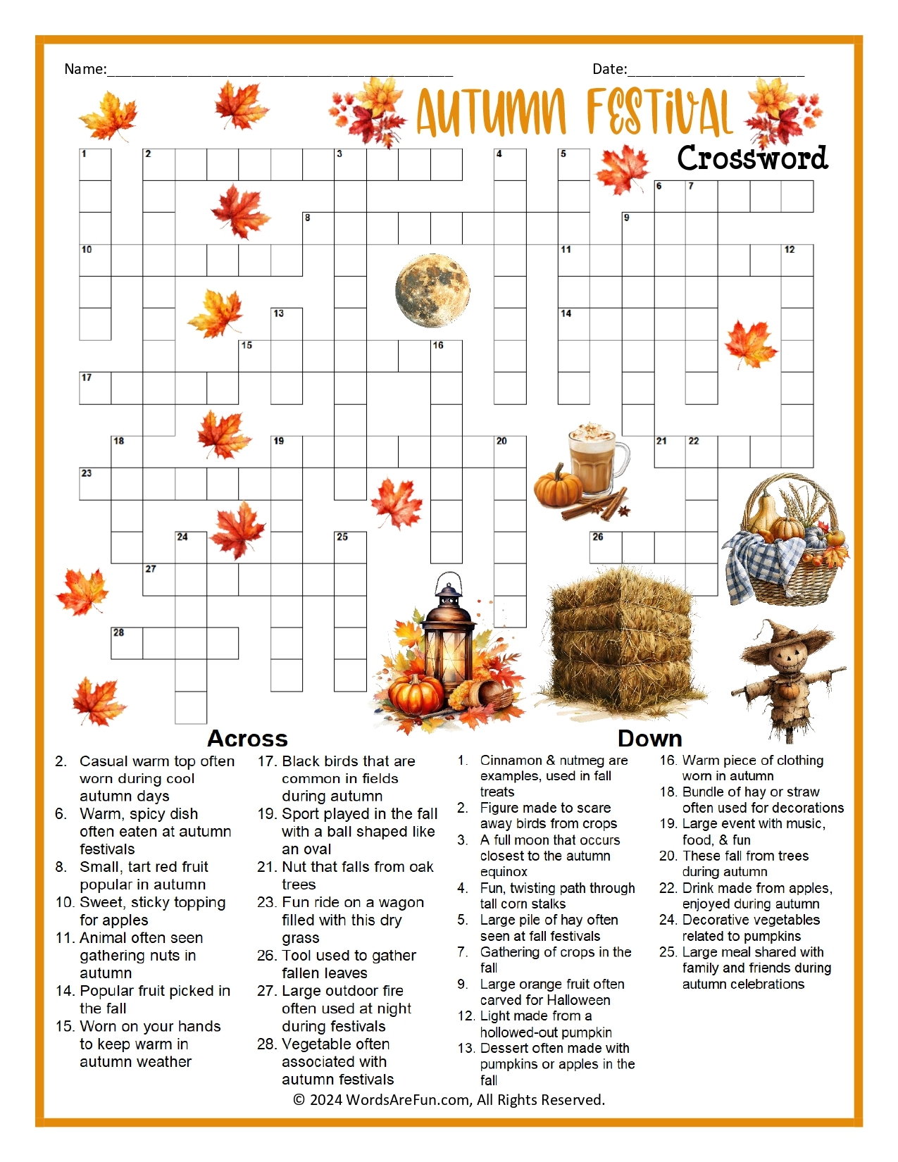 Fall Crosswords