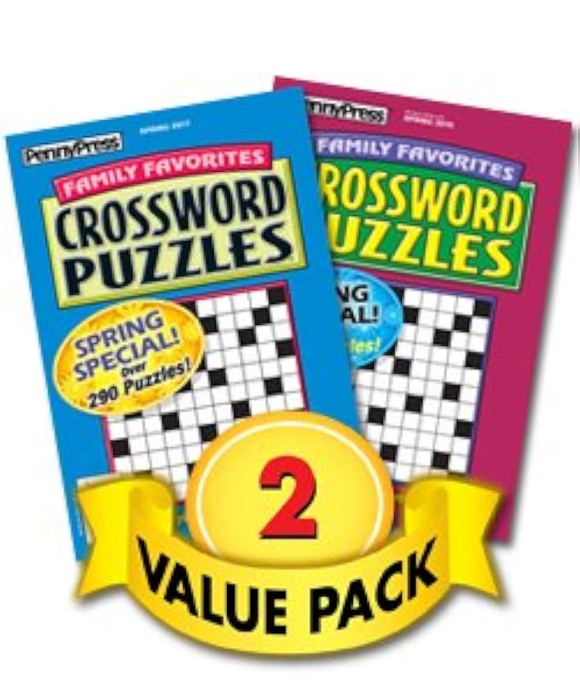 Family Favorites Crossword Volumes 2 Pack Penny Press Dell Magazines Amazon Books