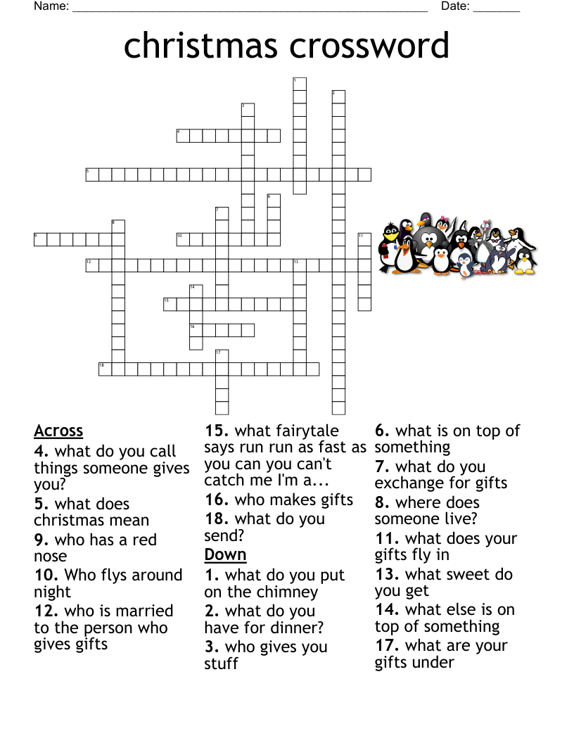 Fill In Blank Crossword WordMint