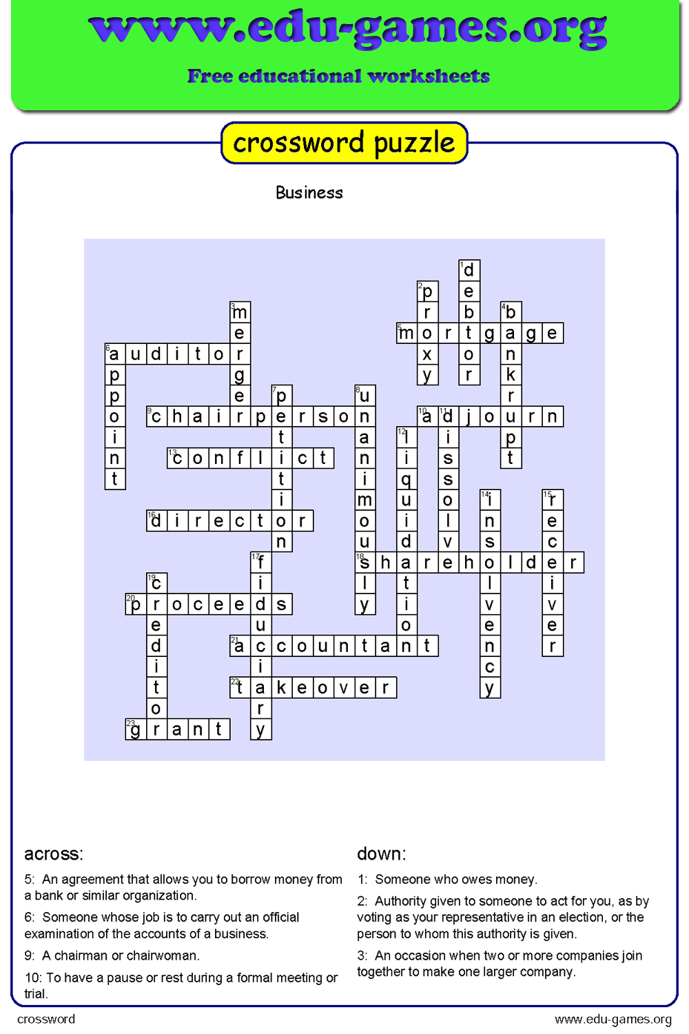 Free Crossword Maker For Kids The Printable Worksheets Creator Worksheets Library