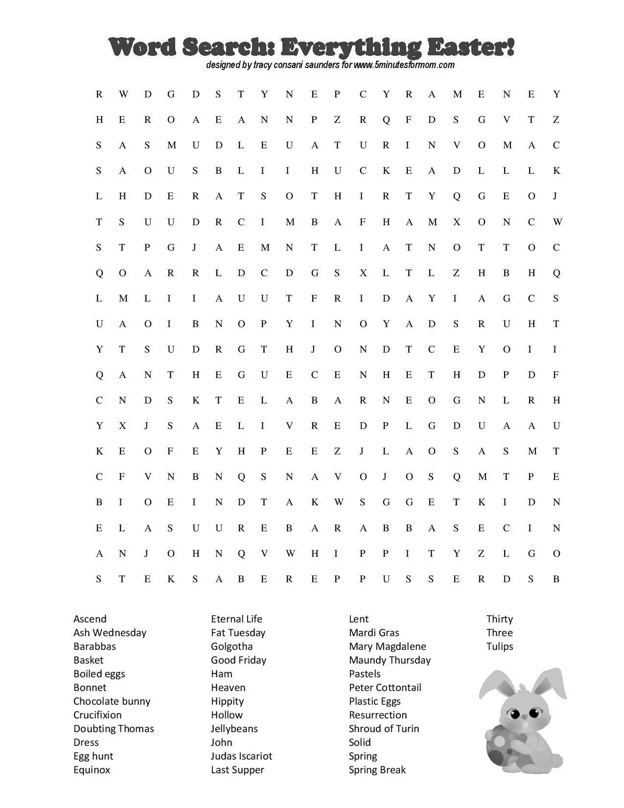 Free Easter Printables For Kids Coloring Sheets And Crosswords 5 Minutes For Mom