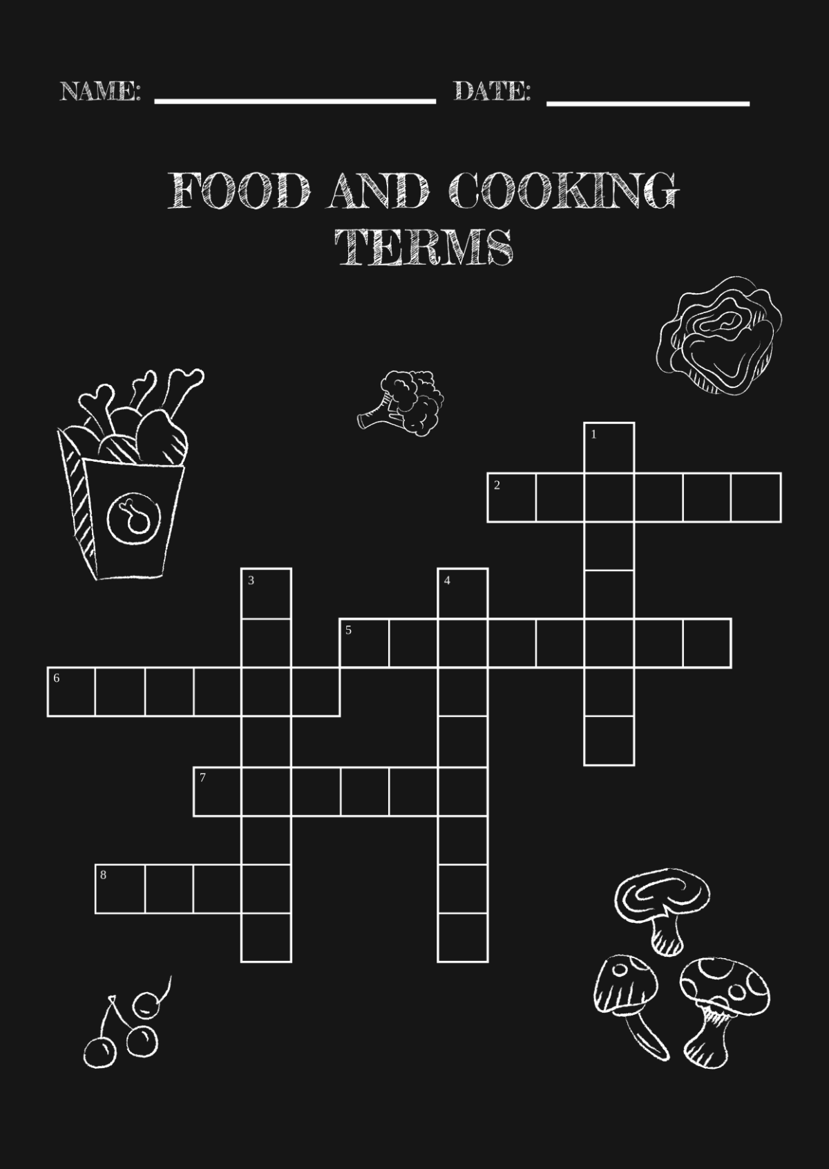 Free Printable Mini Crossword Puzzle Template To Edit Online