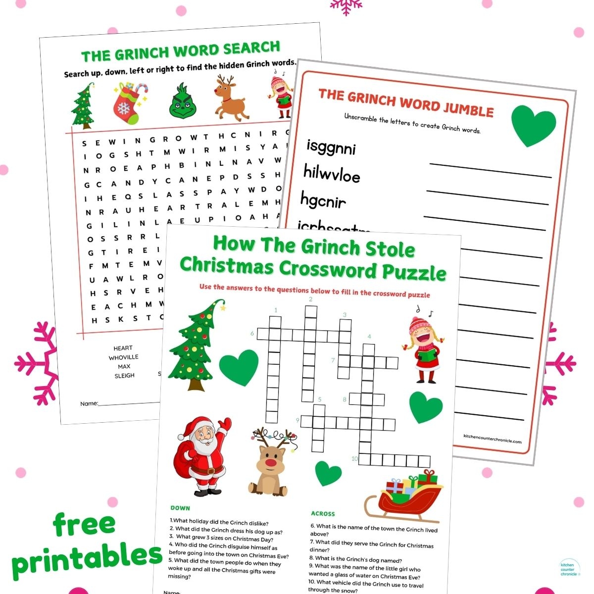 Free Printable Christmas Crossword Puzzles