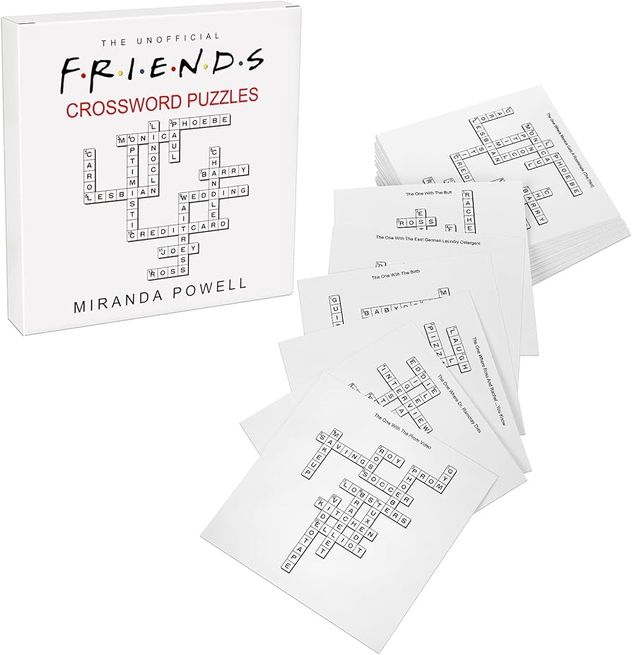 Friends Crossword Puzzles Friends TV Show Word Puzzle Jigsaw Puzzles Amazon Canada