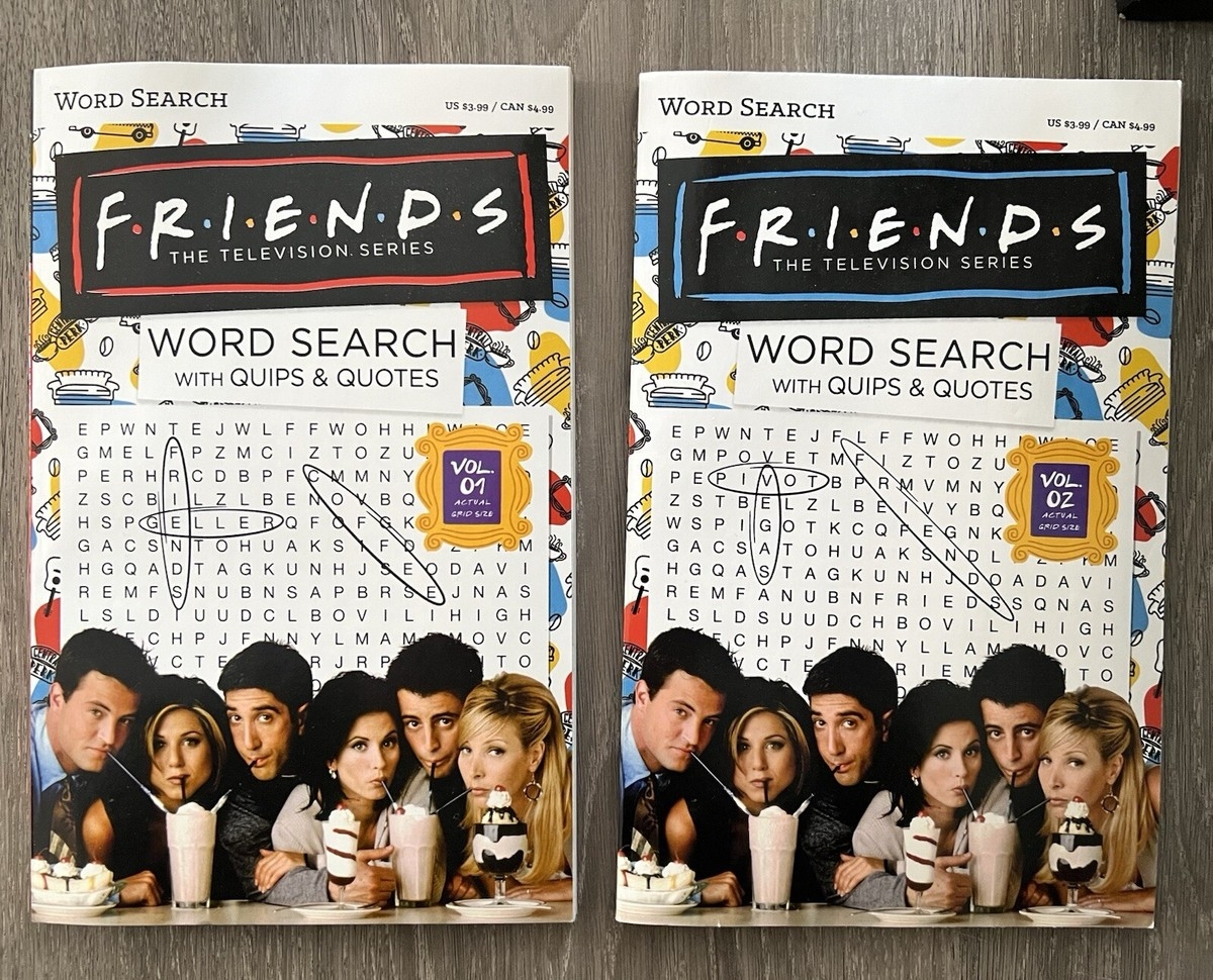 Friends TV Show Crossword Puzzle Books EBay