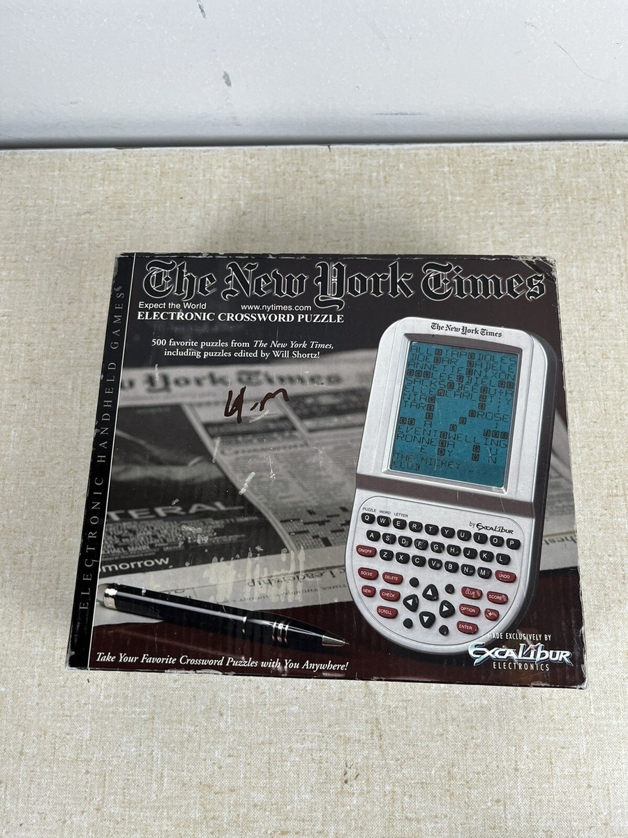 FUN Excalibur New York Times Electronic Crossword Puzzle QWERTY Key NY10 WORKS 