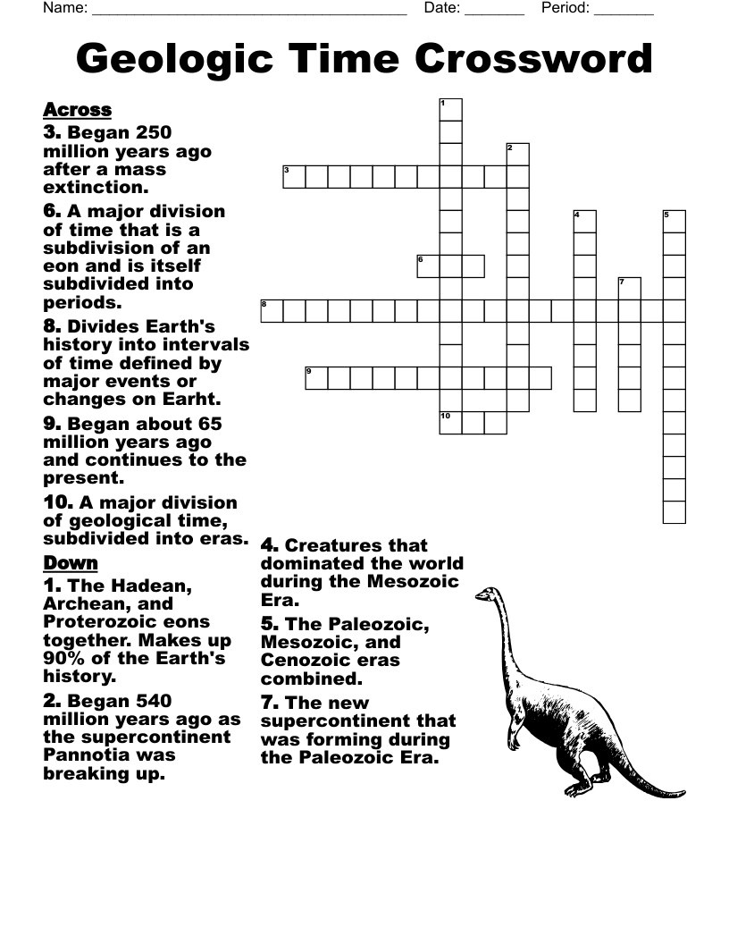 Time Crossword Puzzle
