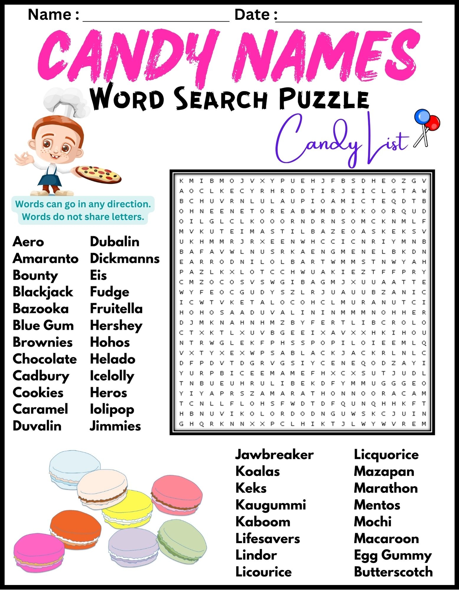 Anime Crossword Puzzles Printable