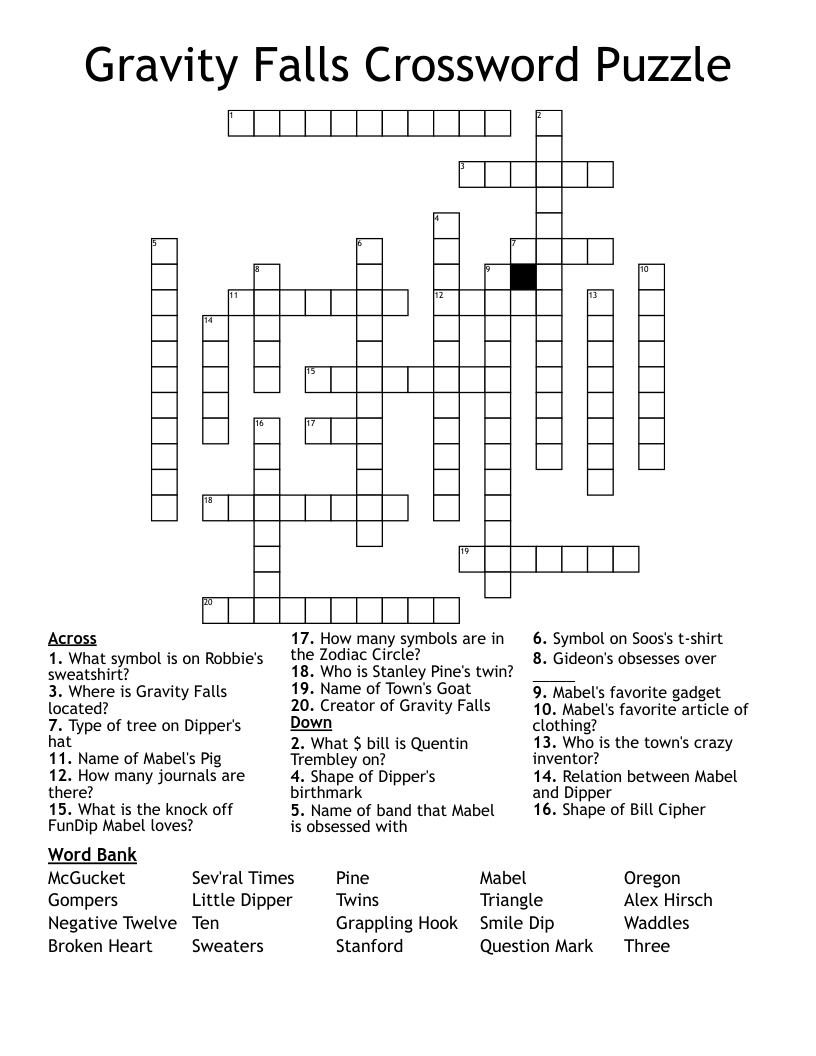 Crossword Puzzles For Fall