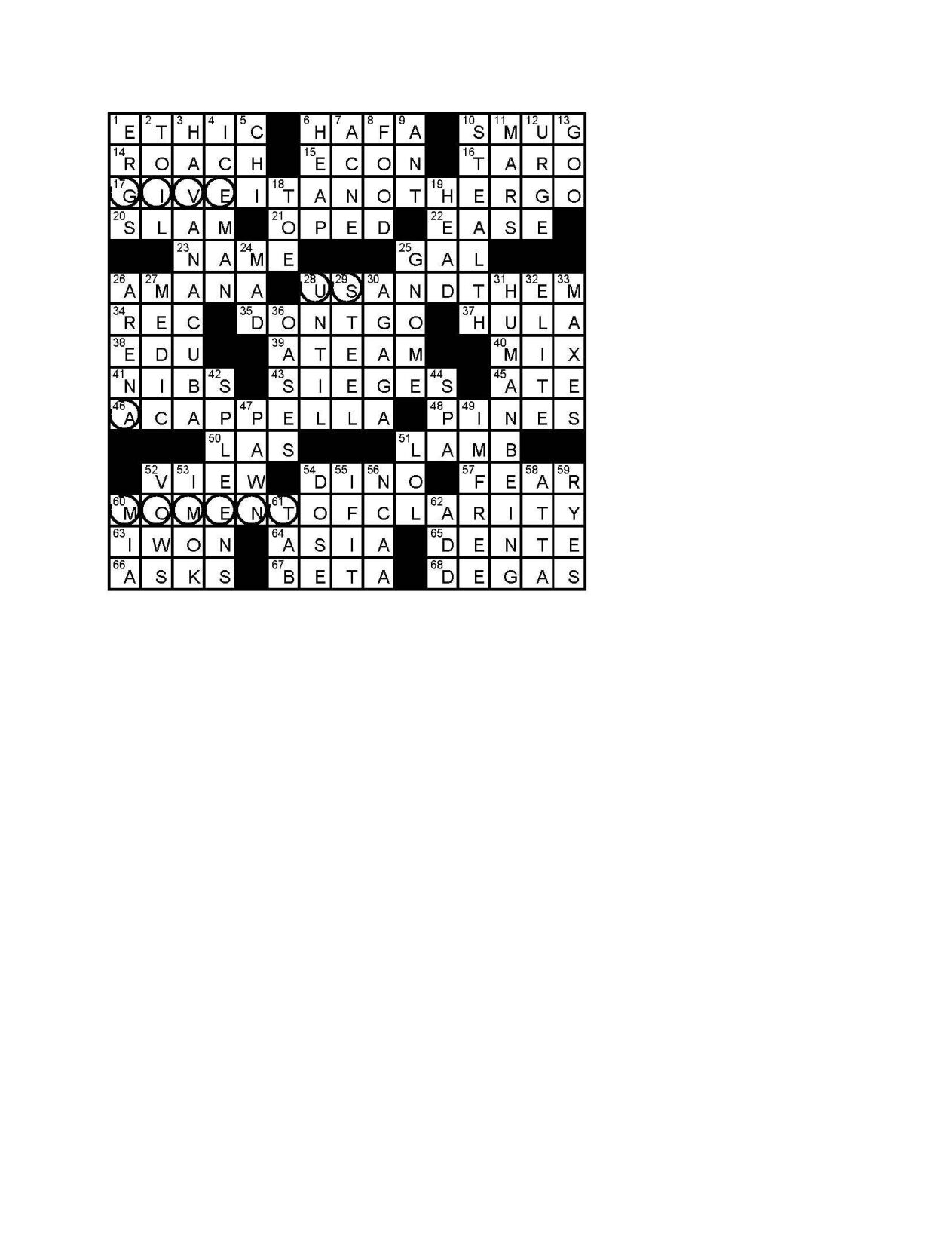 Guam themed Crossword Puzzle For March 14 Local News Guampdn