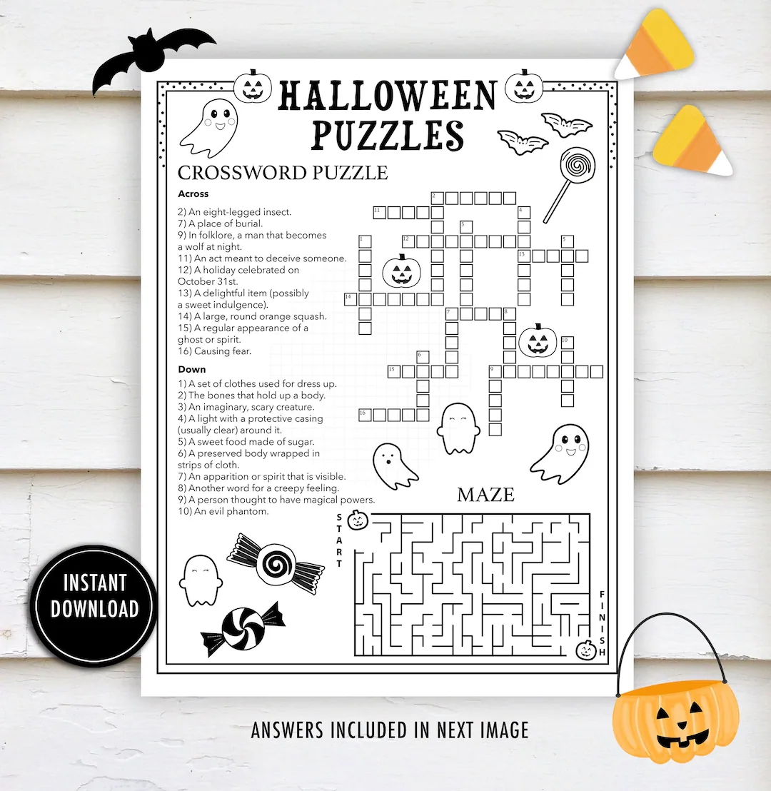 Crossword Puzzles For Kids 8-10