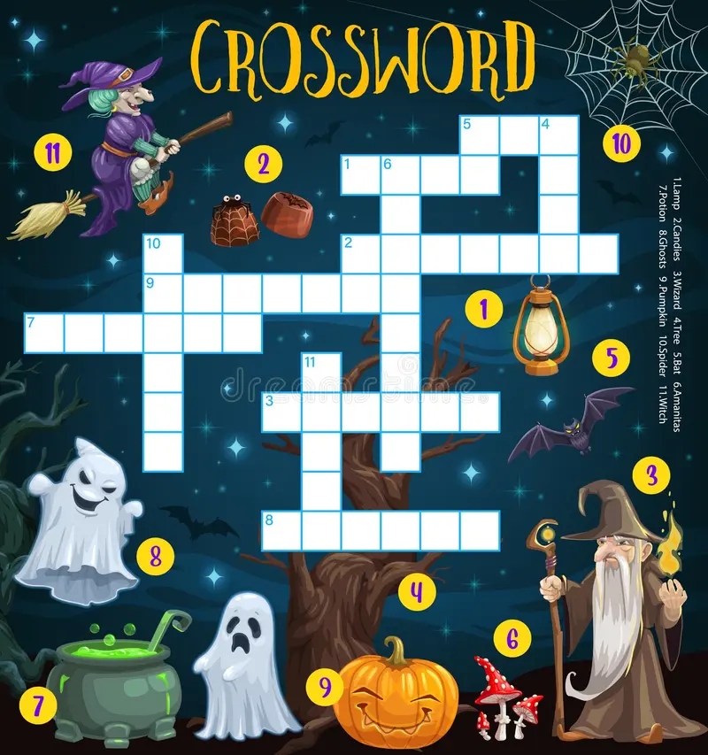 Halloween Themed Crossword Puzzles