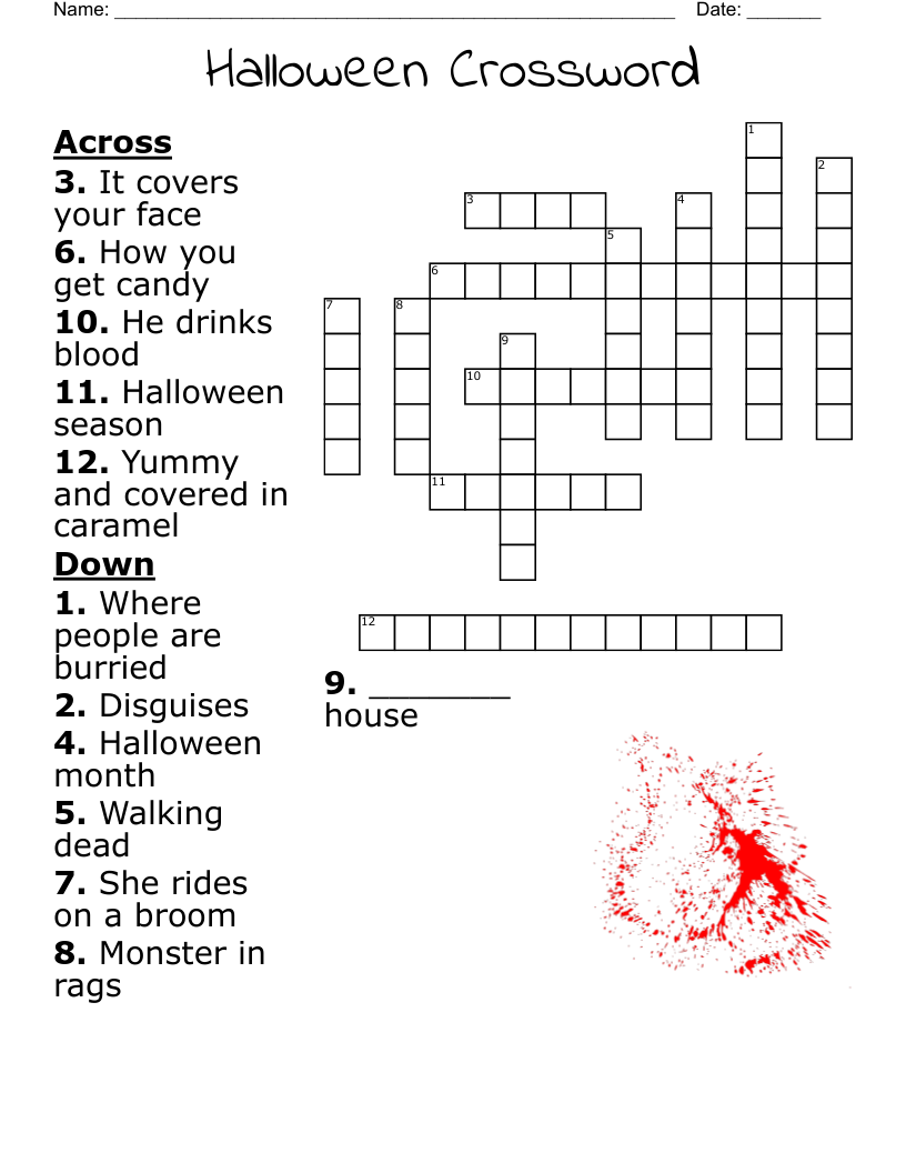Halloween Crossword WordMint