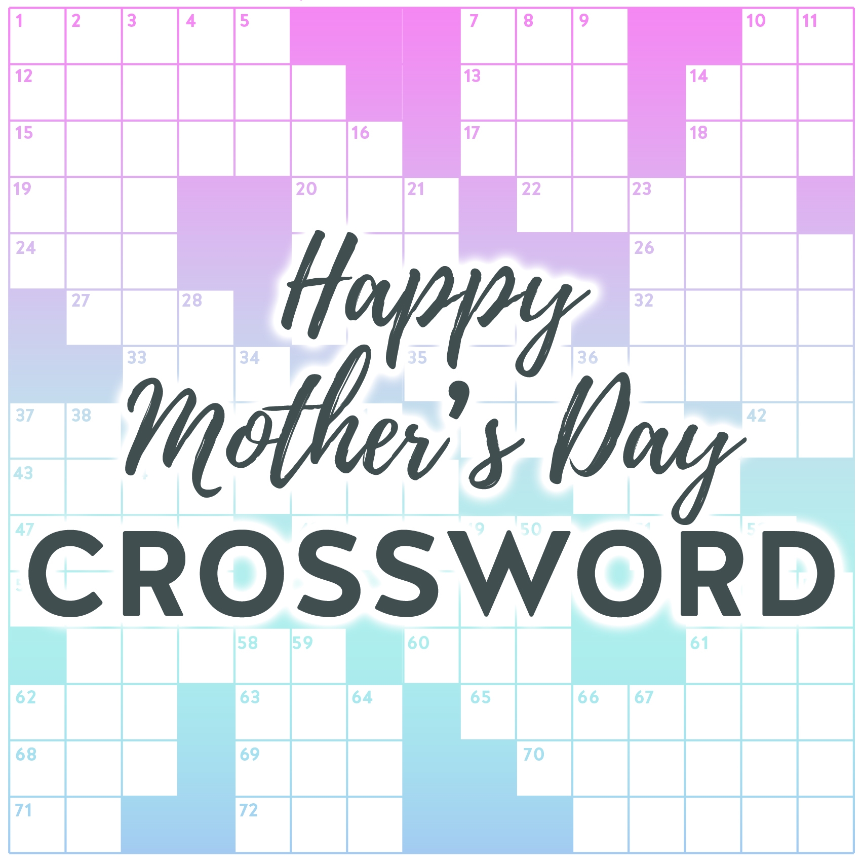 Happy Mother s Day Crossword Puzzle Karen Kavett