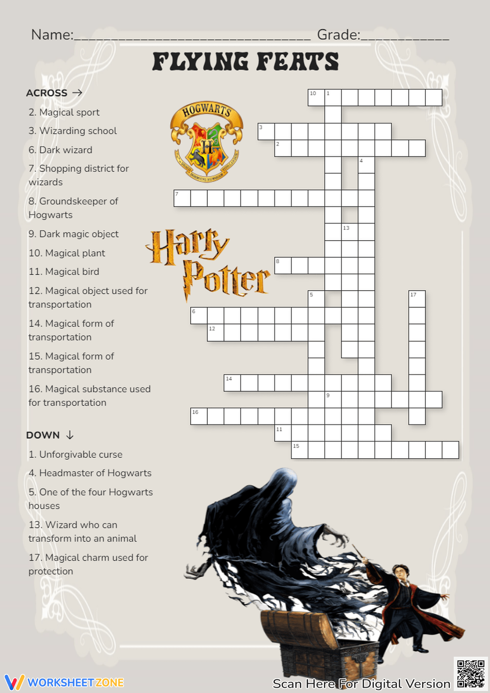 Crossword Puzzles Harry Potter
