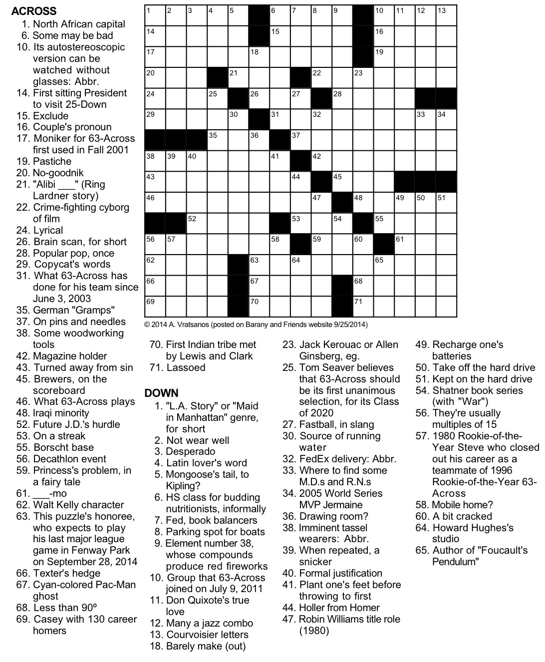 He s Number 2 Crossword Puzzle