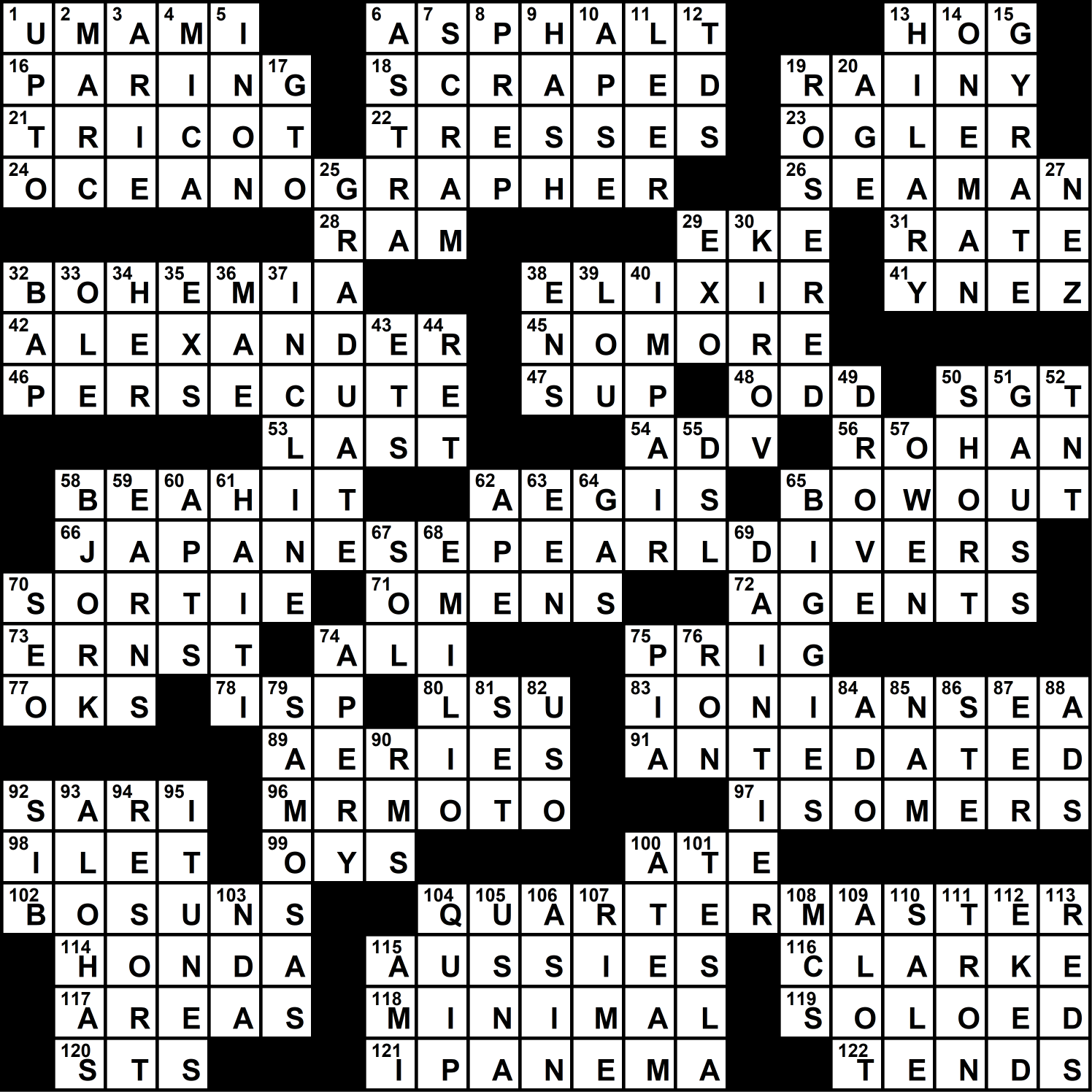 Hill Rag Crossword Solutions Labyrinth Games Puzzles