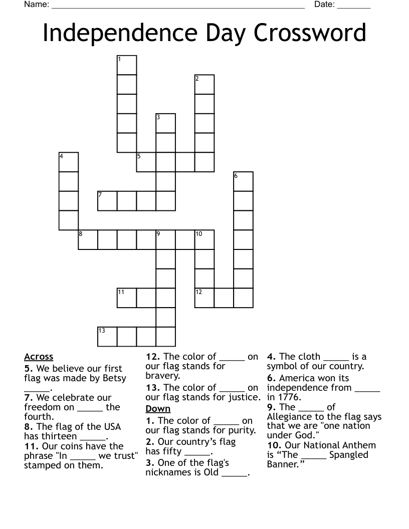 Themed Crossword Puzzles For Adults