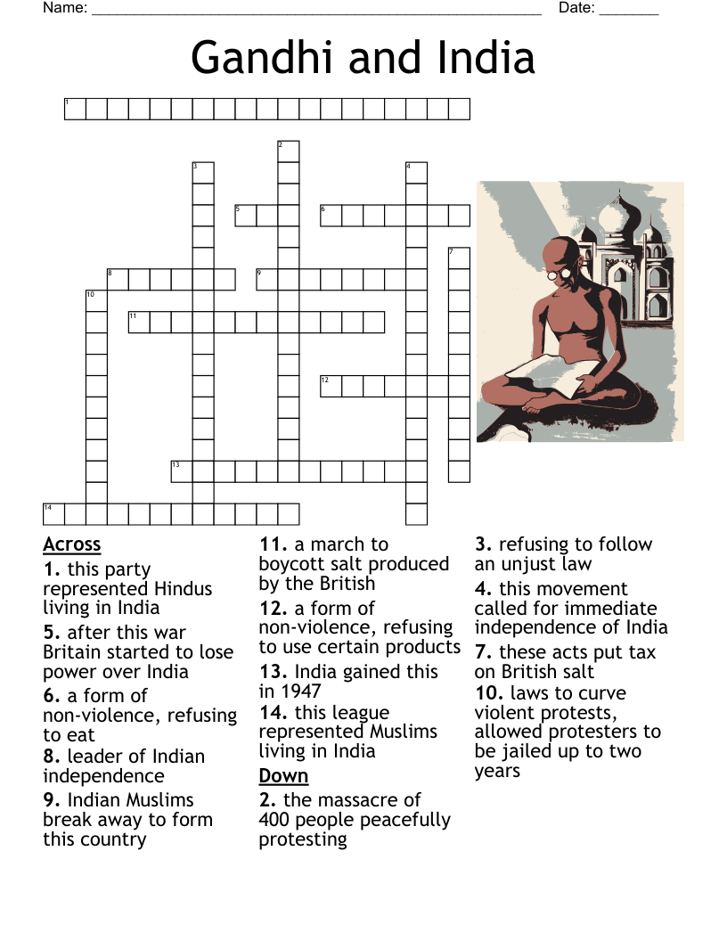 Ancient India Crossword Puzzle