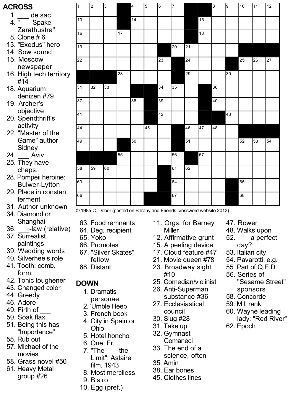 It s Element ary Chemistry Crossword Puzzles Hosted By George Barany And Friends