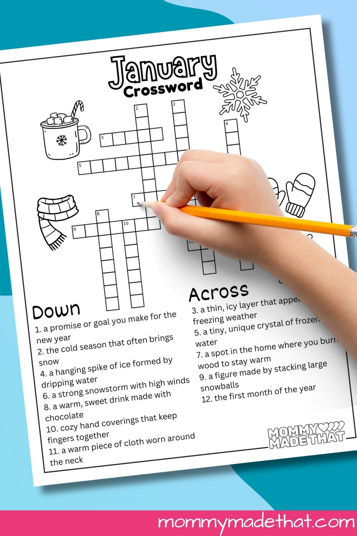 Free Printable Crossword Puzzles For January