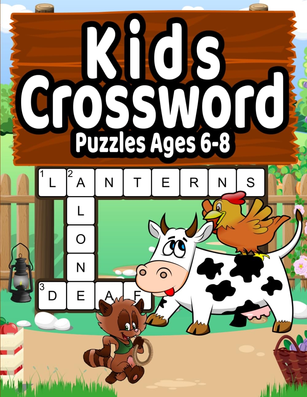 Kids Crossword Puzzles Ages 6 8 Crossword Puzzles For Kids Publishing JW 9798535299549 Amazon Books