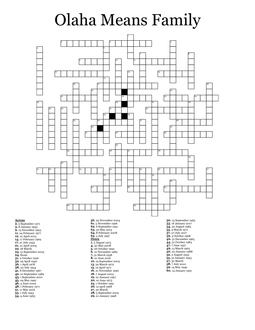 KIDS Crossword WordMint Worksheets Library