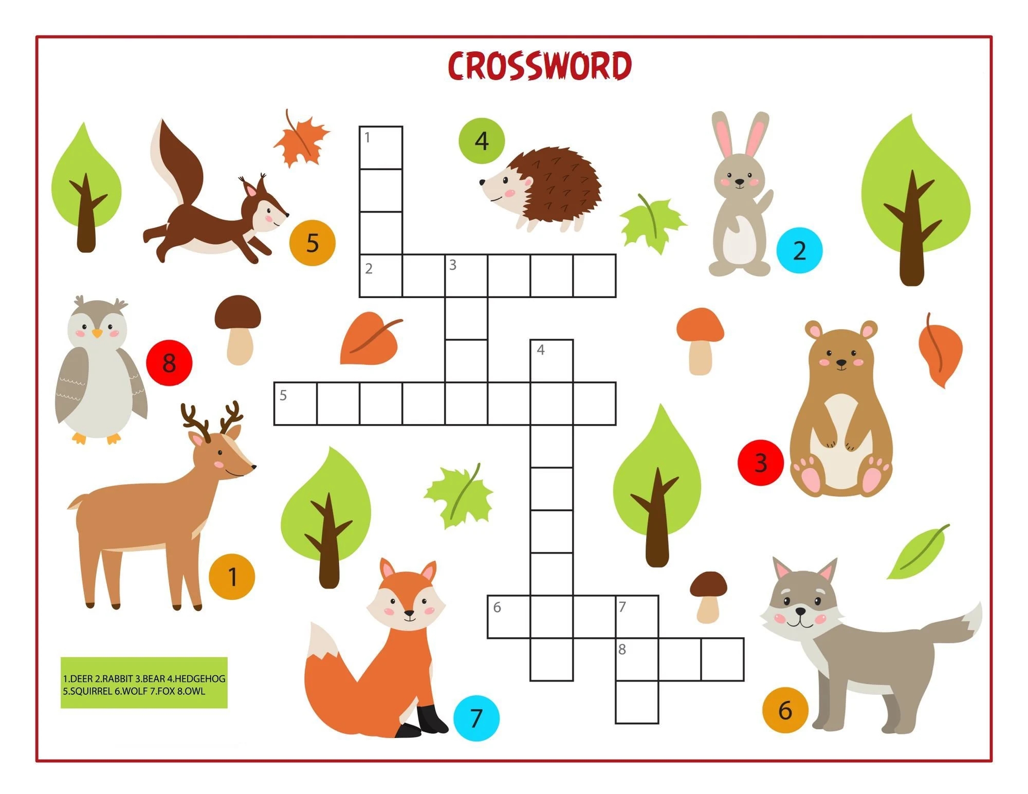 Kids Crossword Puzzles Online