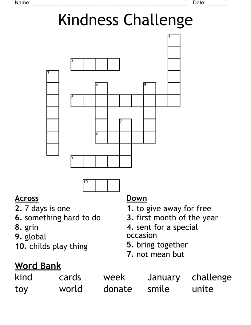 Free Challenging Crossword Puzzles