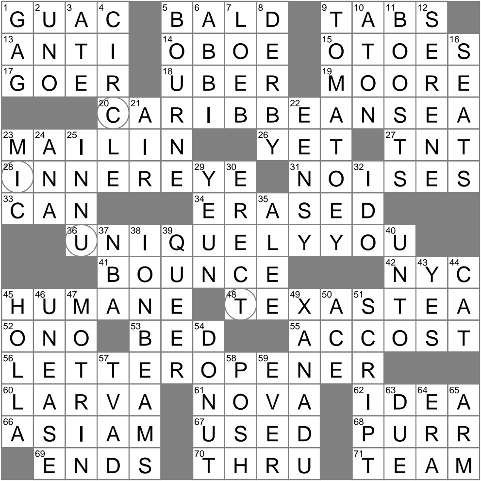 LA Times Crossword 6 Mar 25 Thursday LAXCrossword