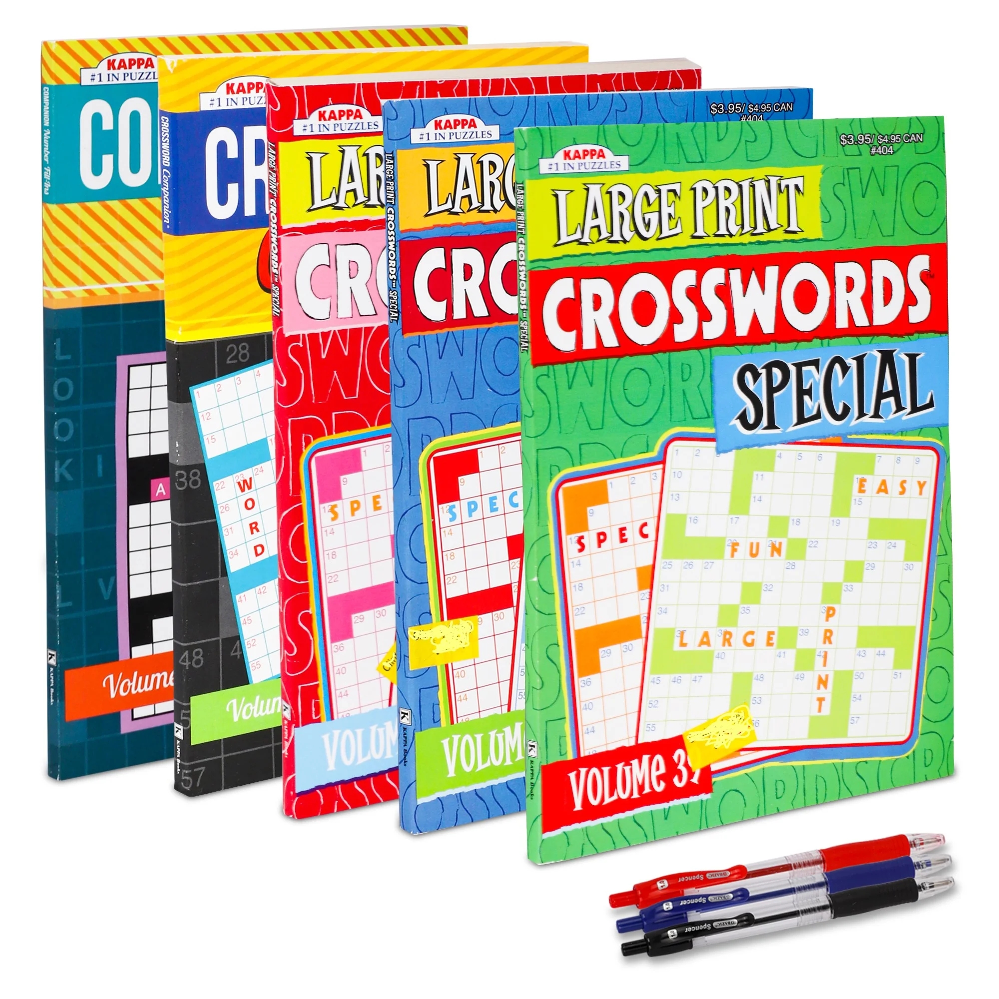 Large Print Crossword Special 5 Books Collection Set Paperback 