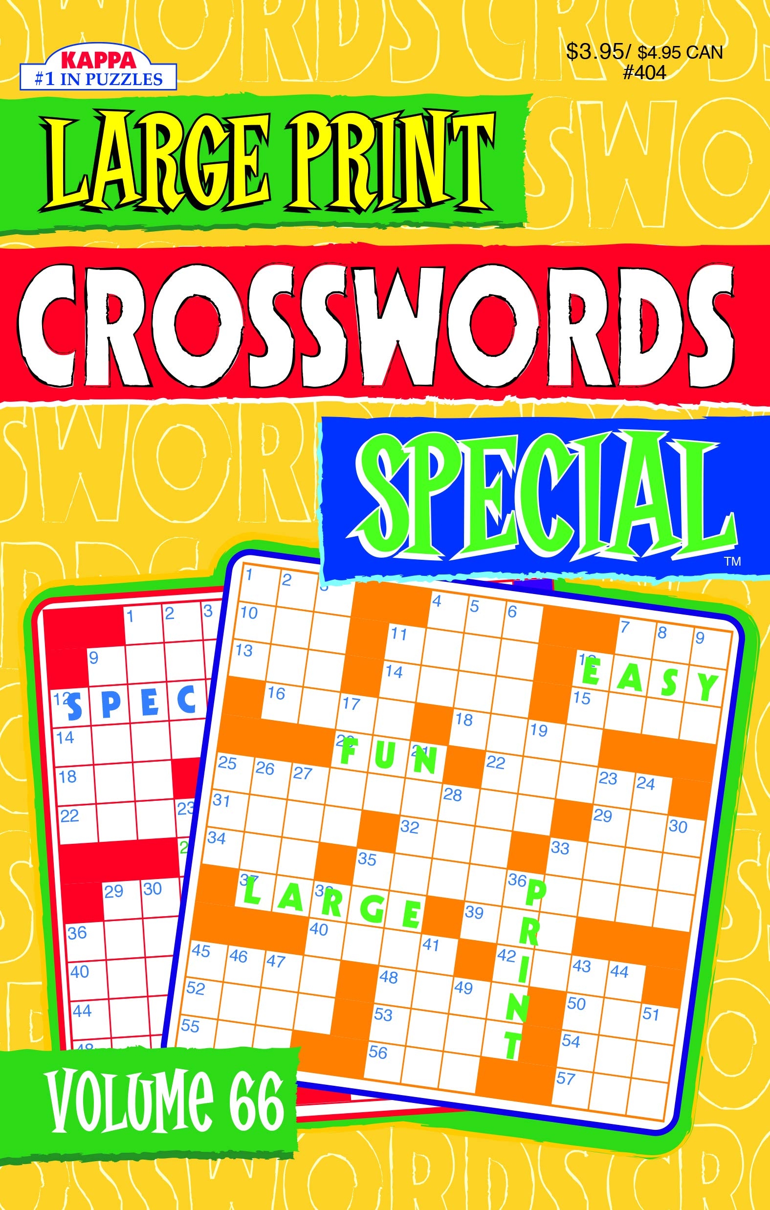 Large Print Crosswords Special Puzzle Book Kappa Books Publishers 9781559931922 Amazon Books