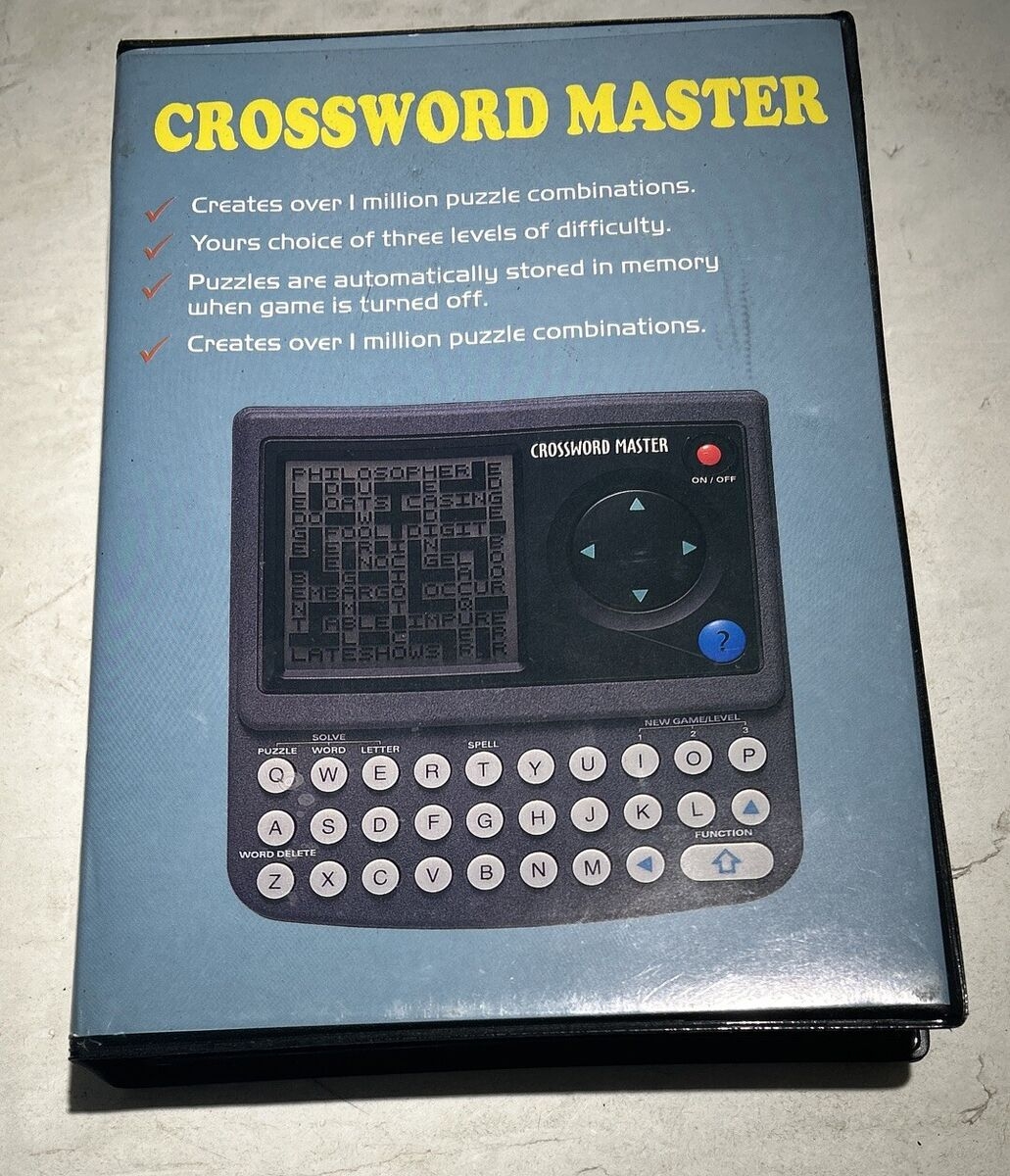LB1000B CROSSWORD MASTER Handheld Portable Electronic Game Great Shape EBay
