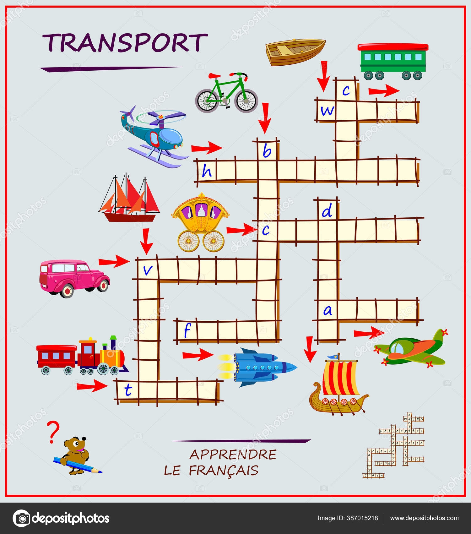 Free Printable French Crossword Puzzles