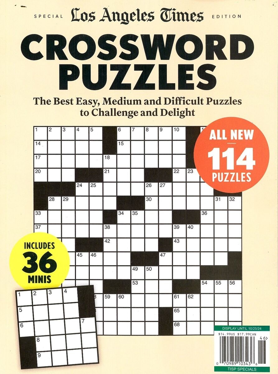 LOS ANGELES TIMES CROSSWORD PUZZLES MAG SPECIAL EDITION 2024 114 PUZZLES EBay