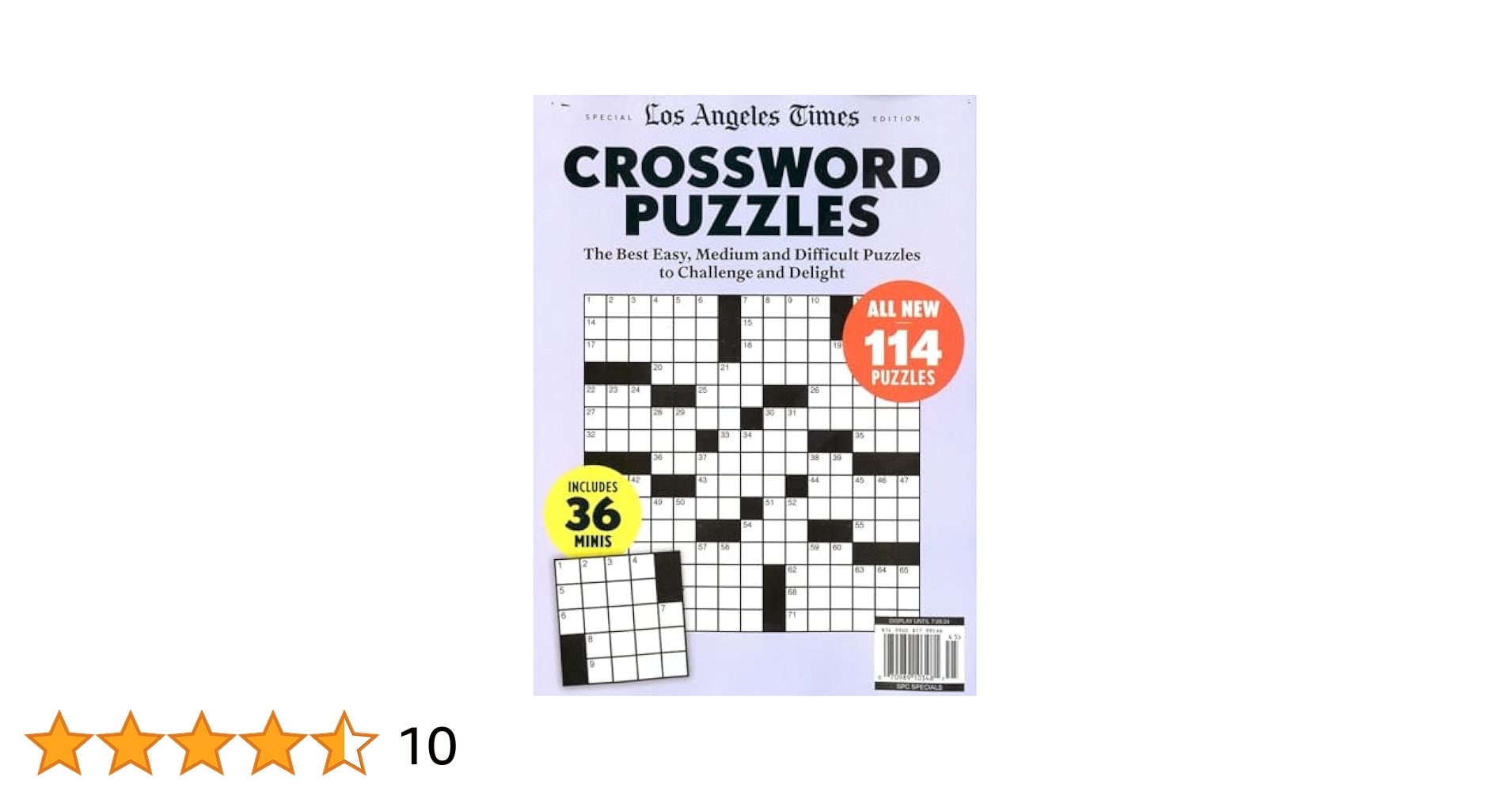 LOS ANGELES TIMES CROSSWORD PUZZLES MAGAZINE SPECIAL EDITION 2024 Amazon Books