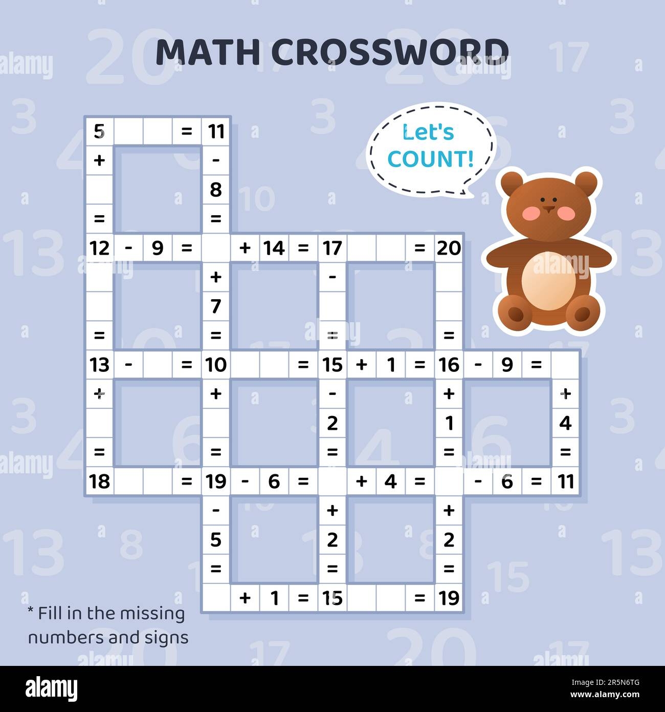 Crossword Math Puzzle