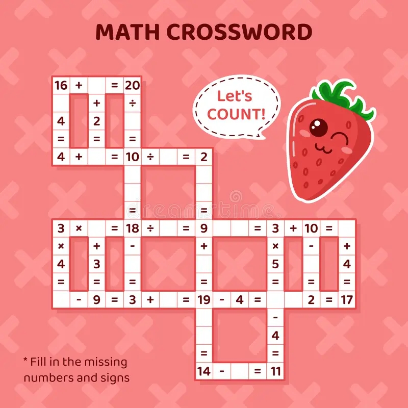 Math Crossword Puzzles Games Free