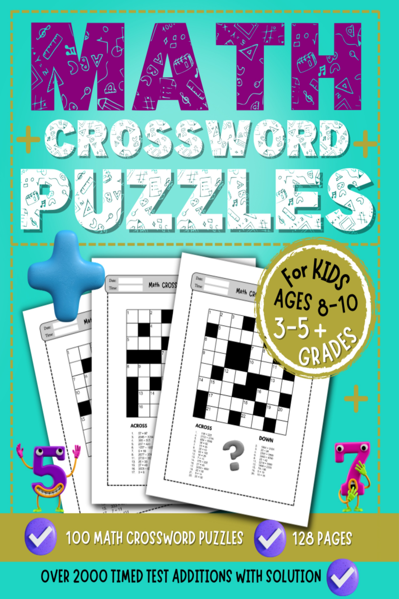 Math Crossword Puzzles For Kids