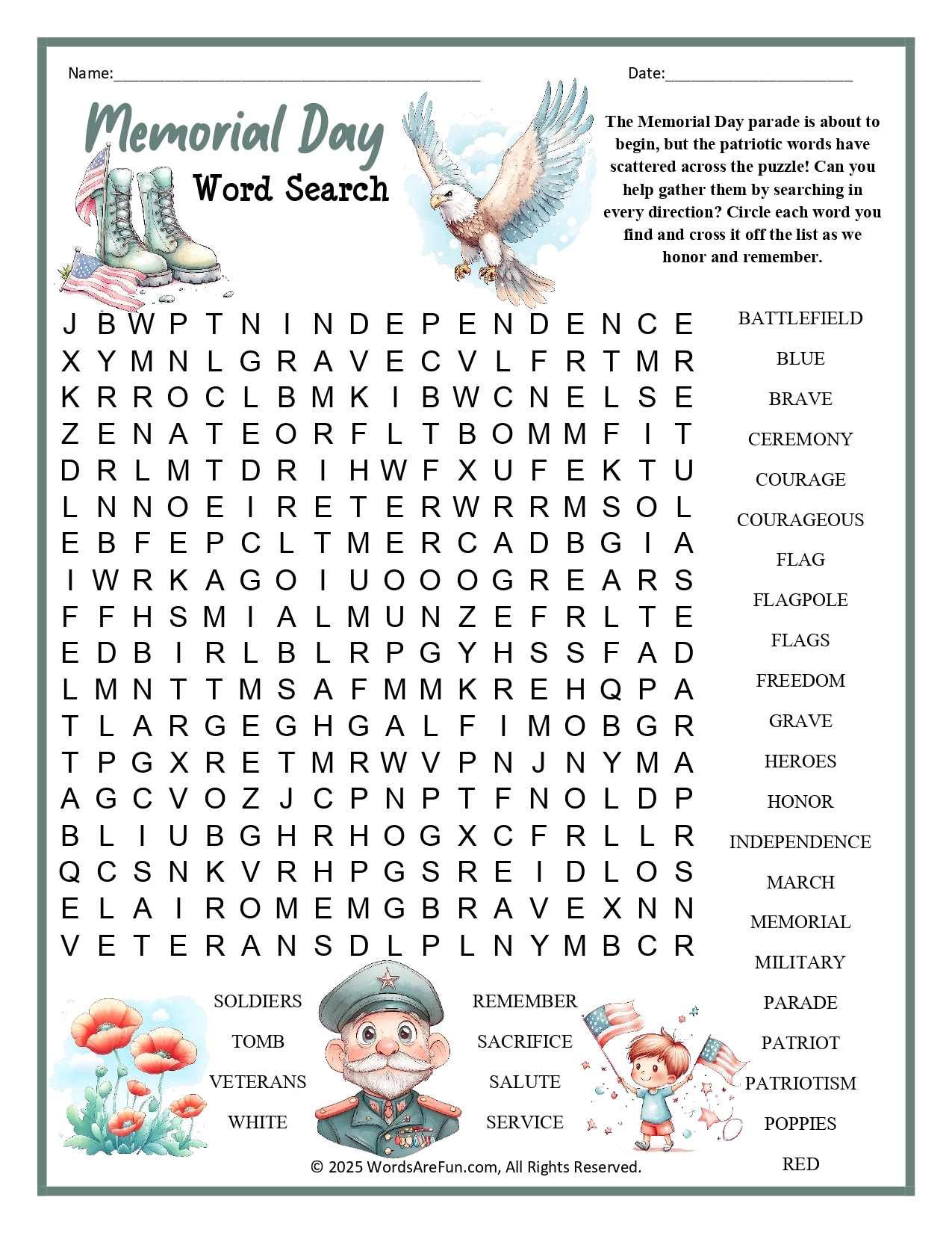 Crossword Search Puzzles Printable