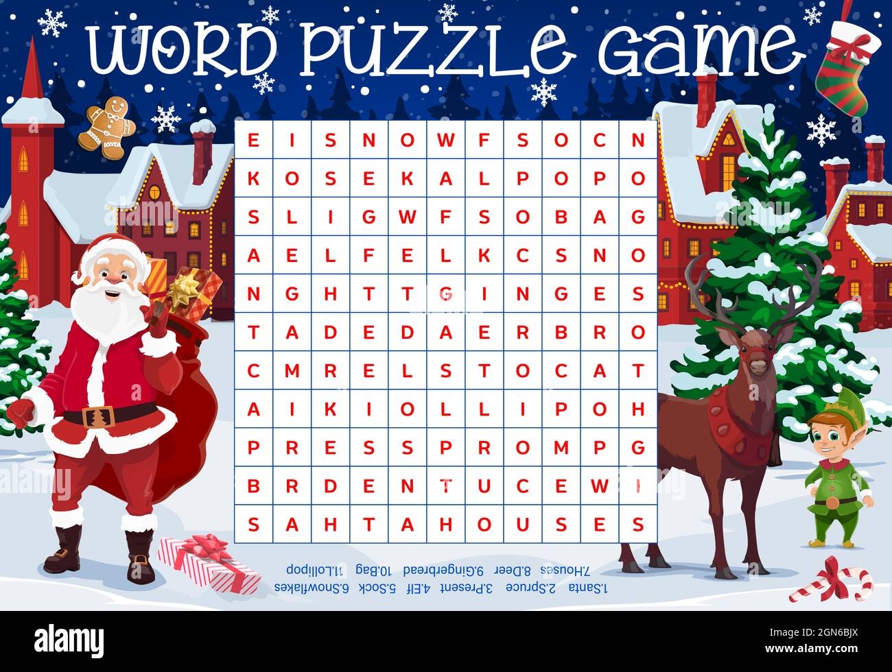 Printable Crossword Puzzles Christmas
